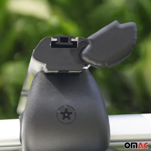 Miniatura 8 de OMAC Portaequipajes para techo con cerradura para Land Rover Discovery 2002-2004, antirrobo, gris, para viajes, kayak, canoa, surf, esquí