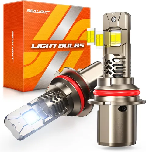 Miniatura 11 de SEALIGHT Bombillas LED antiniebla 9007/HB5, 8 bombillas de uso todoterreno PowerSports, luz de conducción 9007, 6000 K blanco, Plug-N-Play, paquete