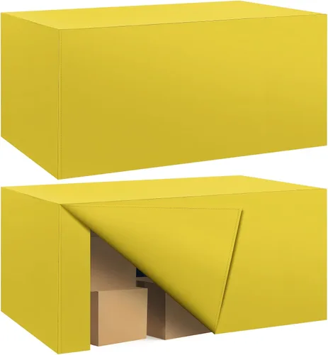 Miniatura 64 de Paquete de 2 manteles ajustados para mesa rectangular de 4 pies, 48 x 24 pulgadas, cubiertas de mesa verde manzana, tela de poliéster resistente al