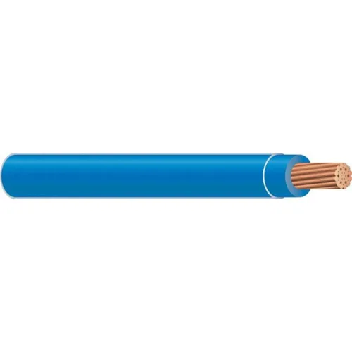 Wirenco Cable de construcción de cobre azul THHN de 19 hilos 8 AWG (corte de 50 pies)