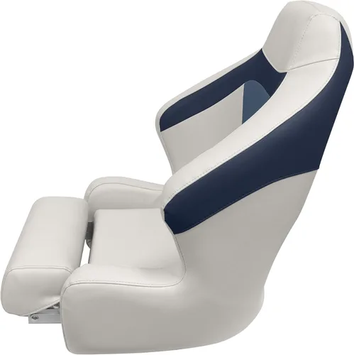 Miniatura 4 de Wise BM3338-986 Premier Series Pontoon XL - Asiento de cubo con soporte abatible, platino/Spectra azul marino/cobalto