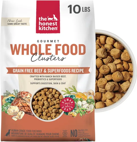 Miniatura 18 de The Honest Kitchen Alimento seco para perros de grado humano, pollo sin granos, bolsa de 20 libras