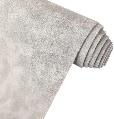 Miniatura 10 de Beige Rosa Suave Tela Sintética de Ante 30x135cm Cuero Sintético Hielo para Mochilas, Bolsos, Costura, Manualidades