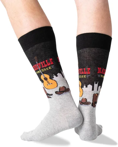 Miniatura 3 de Hot Sox Men's Fun Famous Paintings Crew Socks-1 Pair Pack-Cool & Artistic Gifts