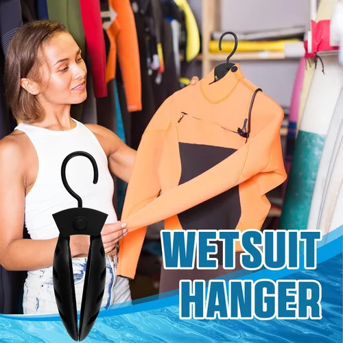 Miniatura 7 de Maitys Wetsuit Hanger Foldable Heavy Duty Surf Hanger with Wide Shoulder, Fast Dry Vented Design for Scuba Diving Suit, Travel Portable Surfing