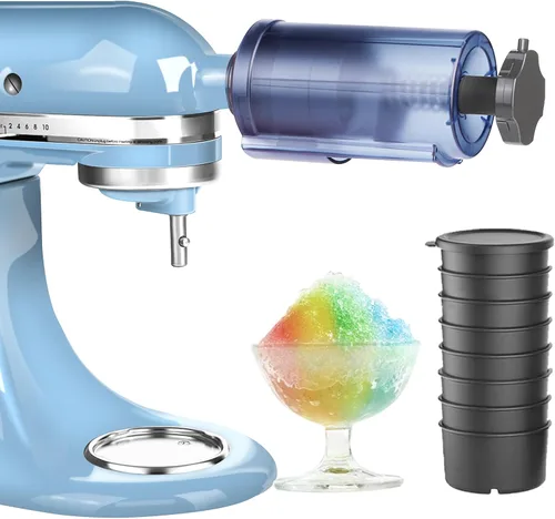 Accesorio de hielo afeitado para batidora de pie de ayuda de cocina, máquina de cono de nieve, máquina de hielo afeitado, máquina de hielo de nieve,