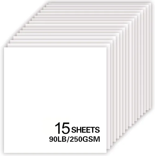 Miniatura 14 de 15 hojas de papel de cartulina negra, cartulina de 12 x 12 pulgadas para Cricut, papel de construcción grueso para hacer tarjetas, álbumes de Negro