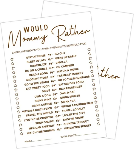 Miniatura 9 de 30 PCS Tarjetas de Predicciones y Consejos de Bebé Oso, Juego de Baby Shower para Niño Niña, Neutral de Género Fiesta de Revelación de Género