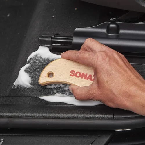 Miniatura 2 de SONAX Cepillo para Textiles y Cuero Cepillo Profesional de Limpieza Interior para Tapicería de Tela, Alcántara y Superficies de Cuero