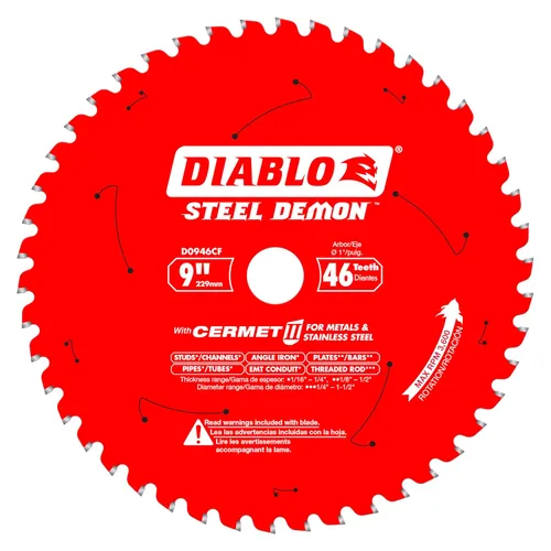 Miniatura 21 de Diablo Hoja de sierra para corte de metal Steel Demon Cermet II de acero de 8 pulgadas x 42 dientes – Vida útil hasta 25 veces más larga, cortes 10