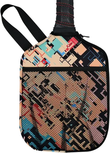 Miniatura 11 de HEYSKAY Pickleball Paddle Cover Pickleball Racket Sleeve Bag with Handle Strap Pickle-Ball Equipment Protective Paddle Sleeve with Mesh Pocket Negro