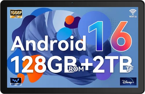 Tableta, tableta Android 16, 30GB RAM 128GB ROM 2TB TF, tableta de 10 pulgadas con procesador de 8 núcleos, batería 6200mAh, carga rápida, pantalla