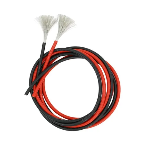 Miniatura 3 de BNTECHGO cable de caucho de silicona calibre 10 de 20 pies [10 pies negros y 10 pies rojos] 600 voltios, 200 grados centígrados, resistente a altas
