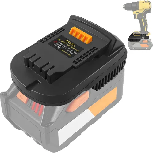 TPDL Adaptador para batería Ridgid AEG de 18 V a herramientas inalámbricas DeWalt 20V MAX XR, uso para baterías Ridgid de plataforma de 18 V (solo