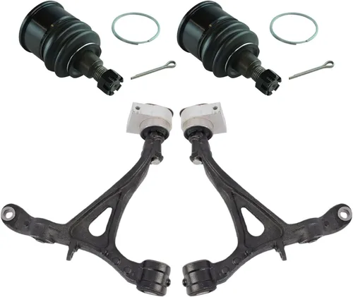 Miniatura 113 de TRQ Brazo de control delantero superior e inferior con rótula juego de 4 piezas compatible con Land Rover Range Rover 2003-2012