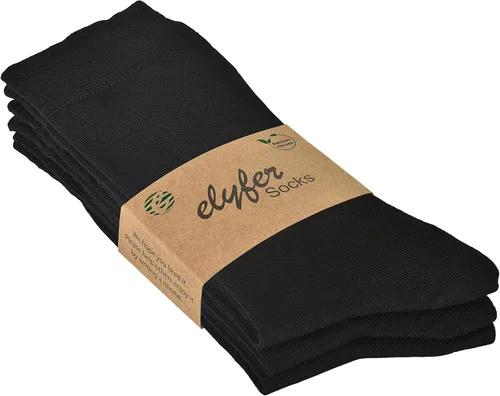 Miniatura 7 de ELYFER Calcetines de vestir delgados de bambú para mujer, calcetines casuales de color redondo, costura cómoda