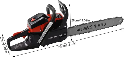 Miniatura 6 de LOYALHEARTDY Sierra de cadena de 58 cc 2 ciclos 4.4 Hp Sierras de gasolina de mano 18 pulgadas motosierra para árboles de madera corte jardín granja
