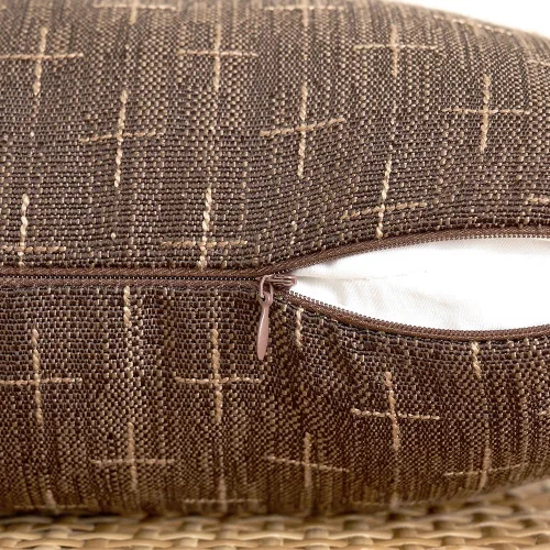 Miniatura 291 de MIULEE - Juego de 2 fundas de almohada decorativas de lino de arpillera navideñas, modernas, estilo campestre, rústicas, tejidas, con textura
