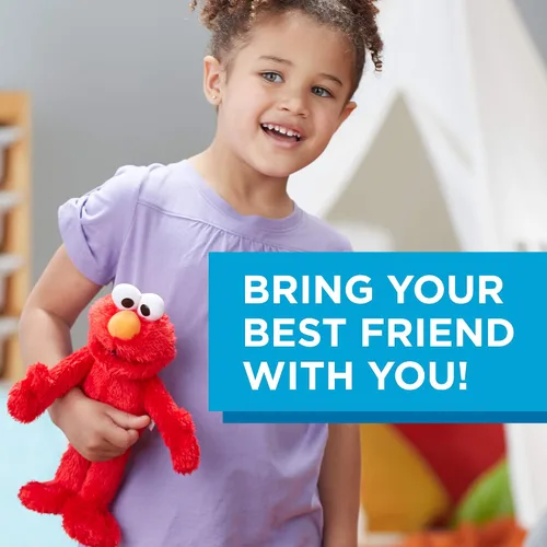 Miniatura 4 de Sesame Street Mini muñeca de Elmo de peluche: juguete Elmo de 10 pulgadas para niños pequeños y preescolares, juguete para niños de 1 año en adelante