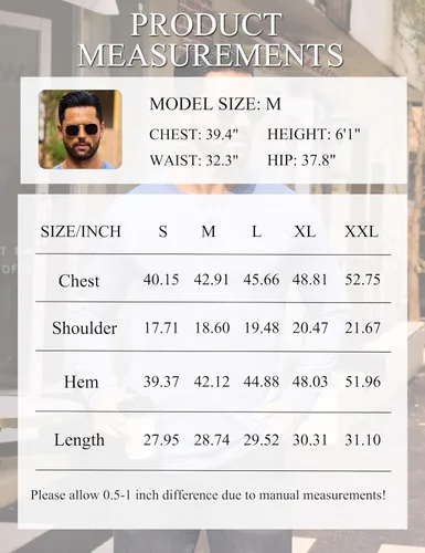 Miniatura 7 de Cotrasen Camisas Henley de Manga Larga para Hombre Camisetas de Algodón con 3 Botones Tops Casuales Básicos de Moda