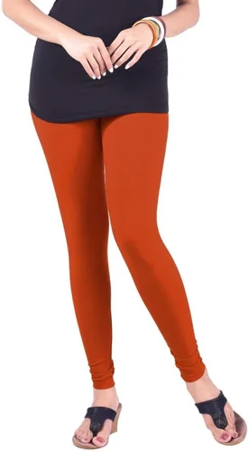 Miniatura 36 de ladyline Leggings Churidar elásticos de algodón para mujer Extra largos de longitud completa de cintura alta Talla regular y grande Pantalones