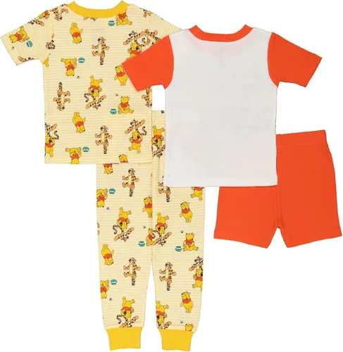 Miniatura 2 de Disney Boys' 4-Piece Snug-fit Cotton Pajamas Set