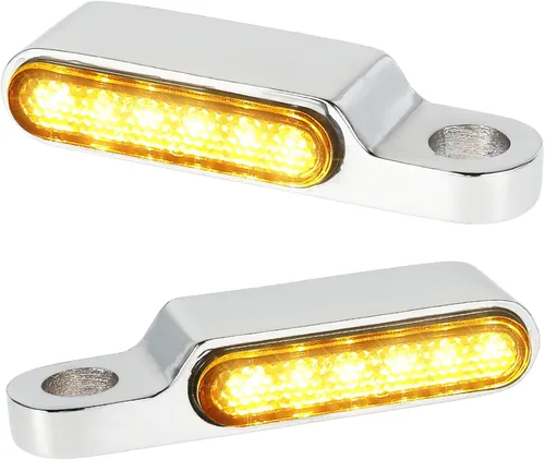 Miniatura 8 de Evomos Motocicleta Mini LED Luz de señal de giro 0.315 in Indicador Luz intermitente Luz intermitente Lámpara intermitente