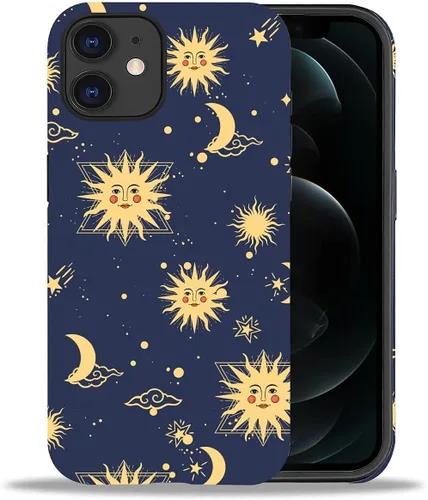 Miniatura 100 de DAIZAG Funda compatible con iPhone 11, hermoso color arena, patrón completo, carcasa rígida híbrida de plástico TPU + funda de protección