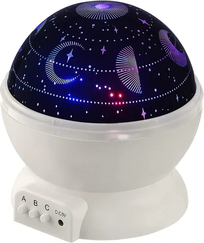 Miniatura 4 de Globe Electric Proyector LED 13766 integrado que cambia de color con luz nocturna, 4 patrones de proyección intercambiables, difusor de cúpula