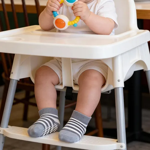 Miniatura 6 de Looching Calcetines tobilleros antideslizantes para bebés y niños pequeños, 12 pares de calcetines antideslizantes de algodón para niños y niñas