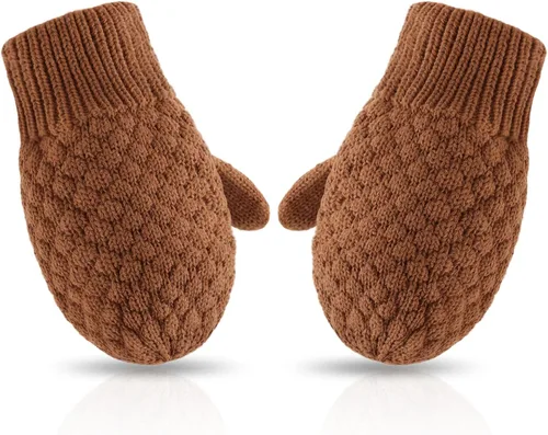 Miniatura 22 de Guantes de punto para bebés, niños y niñas, guantes de invierno para recién nacidos, guantes de 0 a 3 años