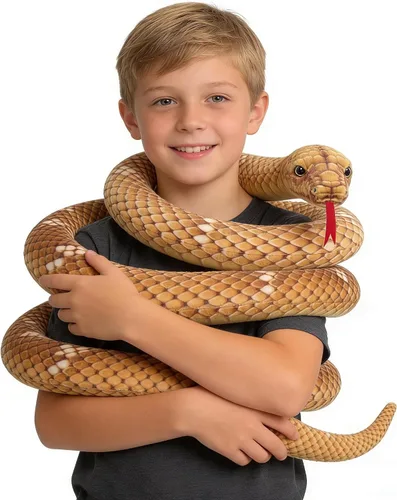 Mukouxun Serpiente de peluche gigante de 112 pulgadas, serpiente de peluche para niños, juguetes de broma de animales de peluche, anaconda gigante
