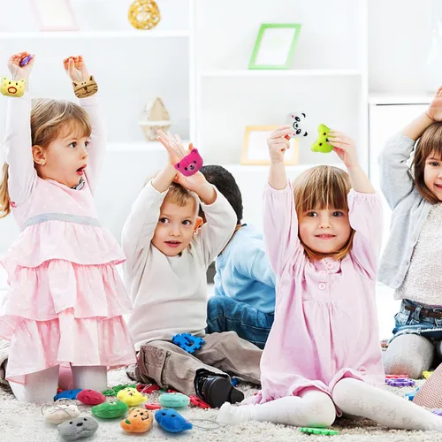 Miniatura 5 de XIPEGPA Juego de 60 juguetes de peluche de animales pequeños, llavero de juguete de peluche para recuerdos de fiesta, llavero adorno para bolsa