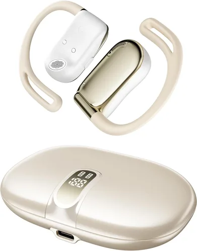 Auriculares de oreja abierta, 0.28 onzas, ligeros, de próxima generación, Bluetooth 5.4, conducción de aire, auriculares inalámbricos con graves