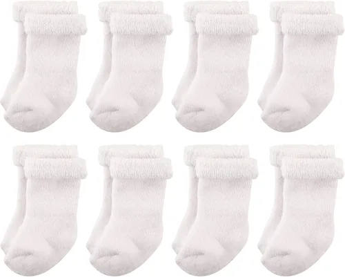 Miniatura 124 de Hudson Baby - Calcetines de algodón para bebés recién nacidos y Terry para niñas bebés
