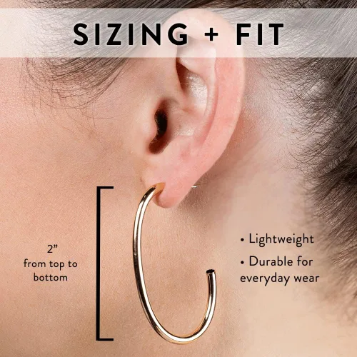 Miniatura 4 de Stella Valle Birthstone Earrings 18K Gold Plated Earrings with Swarovski Crystals Hypoallergenic & Non-Tarnish Hoop Earrings for Women Mother's