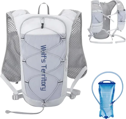 Miniatura 23 de TRIWONDER Mochila de hidratación para correr, chaleco de agua ligero para hombres y mujeres, paquete de agua de hidratación para ciclismo, correr
