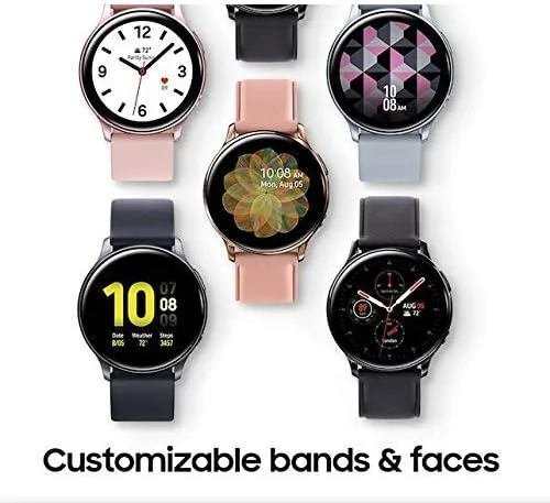 Miniatura 3 de Samsung Galaxy Watch Active2 (1.732 pulgadas), monitor de frecuencia cardíaca, plateado (LTE desbloqueado) - SM-R825USSAXAR