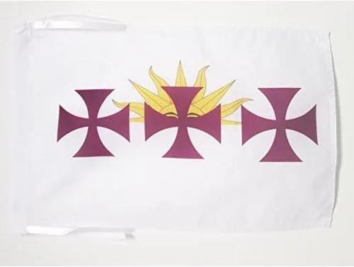 Miniatura 1070 de Bandera de México AZ FLAG, 45.7 x 30.5 cm, con cordones - Pequeñas banderas mexicanas de 30 x 45 cm - Bandera de 45.7 x 30.5 cm