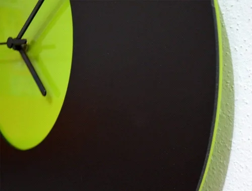 Miniatura 2 de Simply Lime and Black Rhombus - Wall Clock