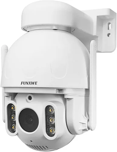 Cámara IP de seguridad PTZ con zoom óptico de 5MP 5X, WiFi 2.4GHz 5GHz Movimiento Auto Tracking Pan Tilt Dome Cámara, detección de movimiento sirena