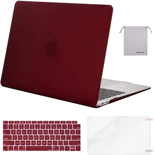 Miniatura 34 de MOSISO - Funda rígida y de plástico compatible con MacBook Air de 13 pulgadas versión 2022, 2021-2018, A2337 M1 A2179 A1932; con cubierta