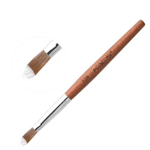 Miniatura 5 de KADS Kolinsky - Brocha acrílica para uñas ovalada, con mango de madera resistente, para manicura y pedicura profesional (n.° 10)