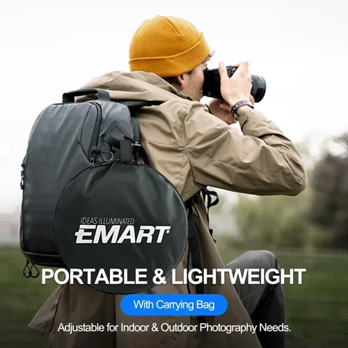 Miniatura 6 de EMART Reflector de fotografía plegable 5 en 1 de 24 x 36 pulgadas con bolsa, panel portátil ovalado grande para video de estudio, retrato, tiro al