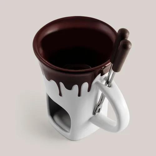 Miniatura 7 de Swissmar F12064 Juego de tazas de fondue de chocolate nostalgia de 4 piezas
