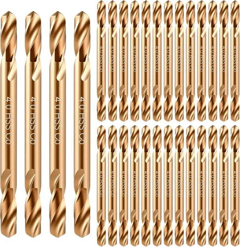 Miniatura 10 de Lounsweer - Juego de 30 brocas de cobalto de 1/8 pulgadas Hss M35, brocas de metal de doble punta para acero endurecido, madera, fundición