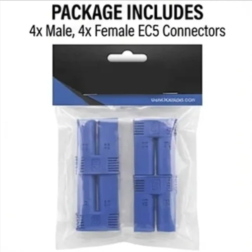 Miniatura 4 de 4 conectores macho y hembra ec5, enchufes macho banana y adaptadores de cable de carga equilibrados para juguetes de vehículos de helicóptero RC.