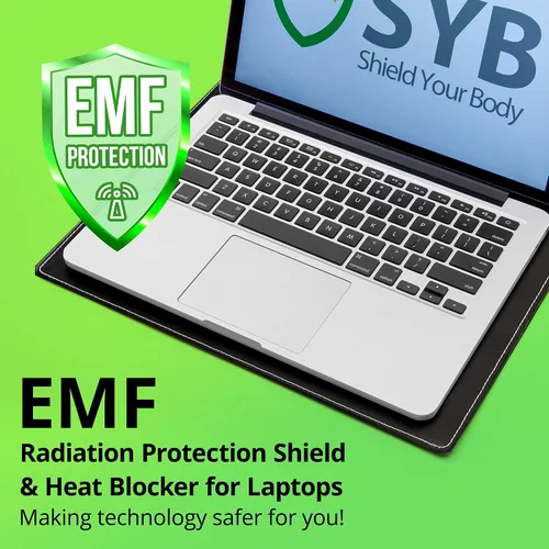 Miniatura 2 de Protege tu cuerpo: almohadilla de regazo para laptop con SaferBody™, escudo antiradiación y almohadilla de protección contra el calor, almohadilla