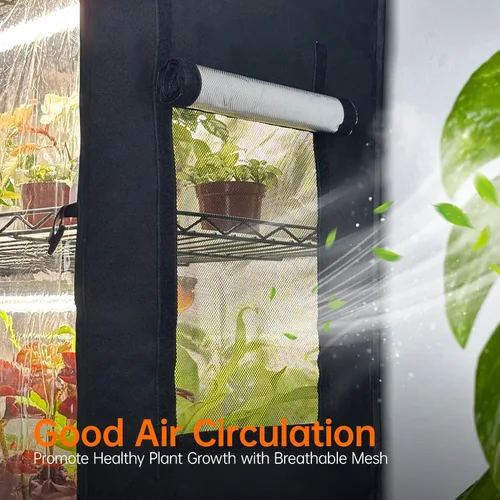 Miniatura 6 de Bstrip Invernadero de interior con luz de crecimiento, soporte para plantas con paquete de 4 luces para plantas de 24W de espectro completo, estante