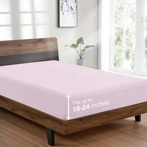 Miniatura 53 de FreshCulture Sábana Bajera Ajustable Tamaño King Solamente - Sábana Bajera de Calidad Hotelera Tamaño King - Ultra Suave y Transpirable - Microfibra